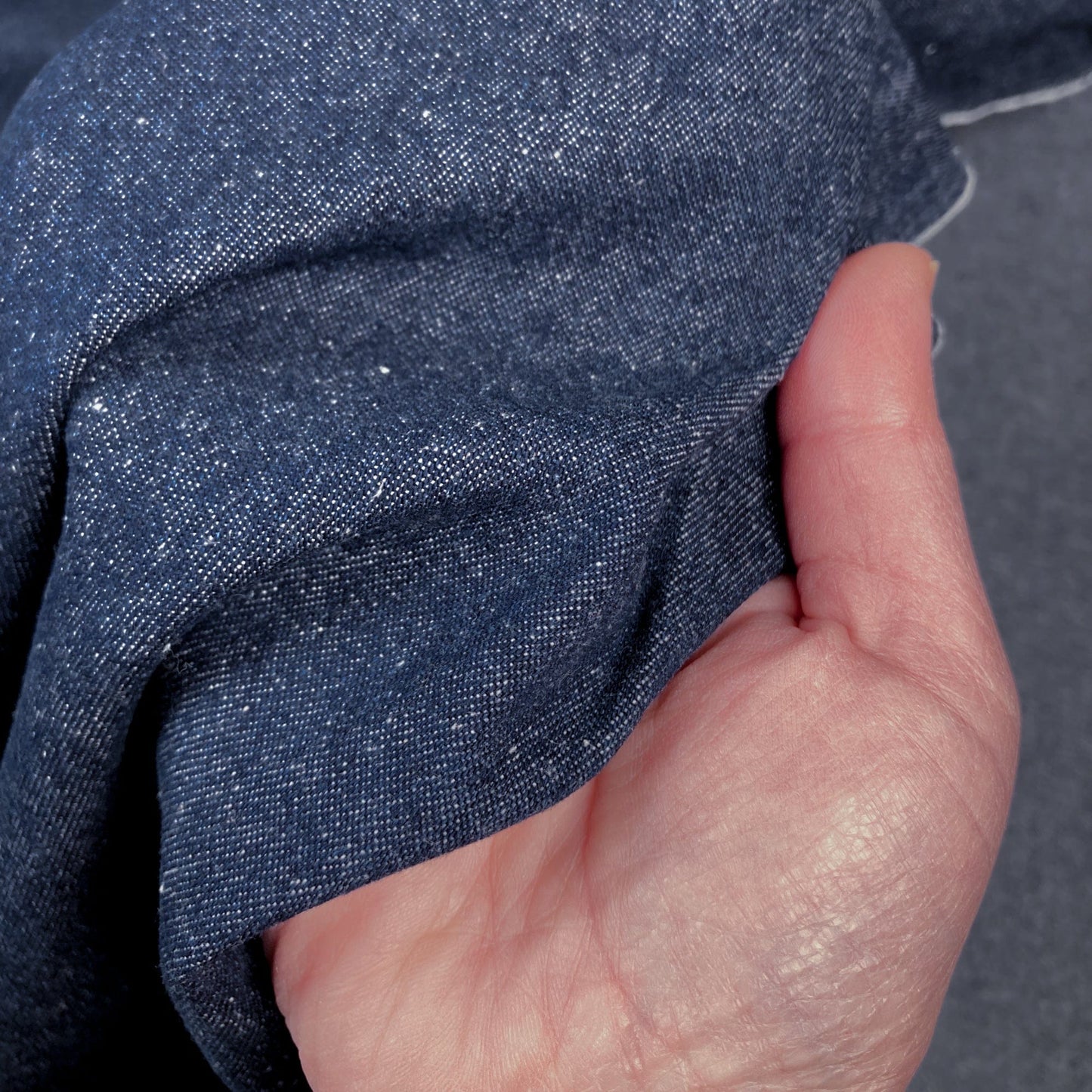 7oz Cotton Denim in Dark Indigo