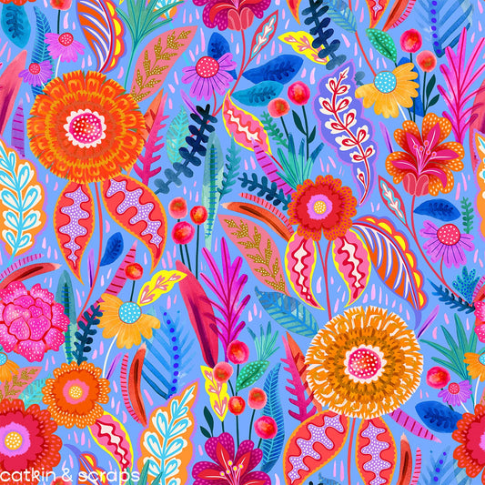 Dashwood Studio Rayon 'Neon Bloom Cobalt'