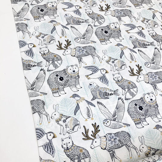 Dashwood Studio Quilting Cotton 'Arctic' White