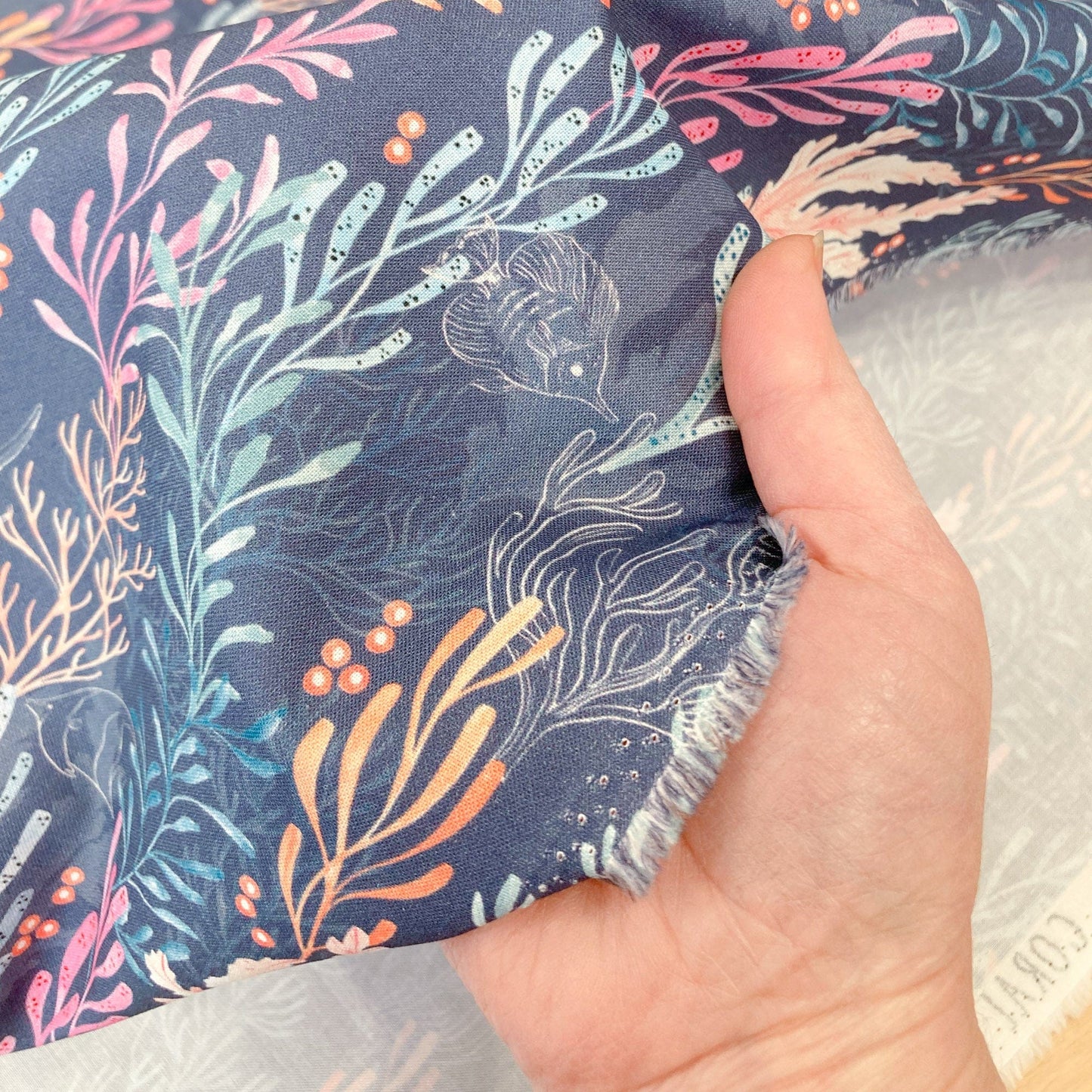 Dashwood Studio Quilting Cotton 'Coral Coast' Coral Reef