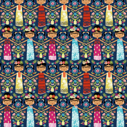 Dashwood Studio Quilting Cotton 'Viva La Vida' Frida