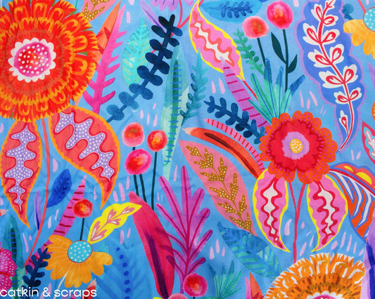Dashwood Studio Rayon 'Neon Bloom Cobalt'