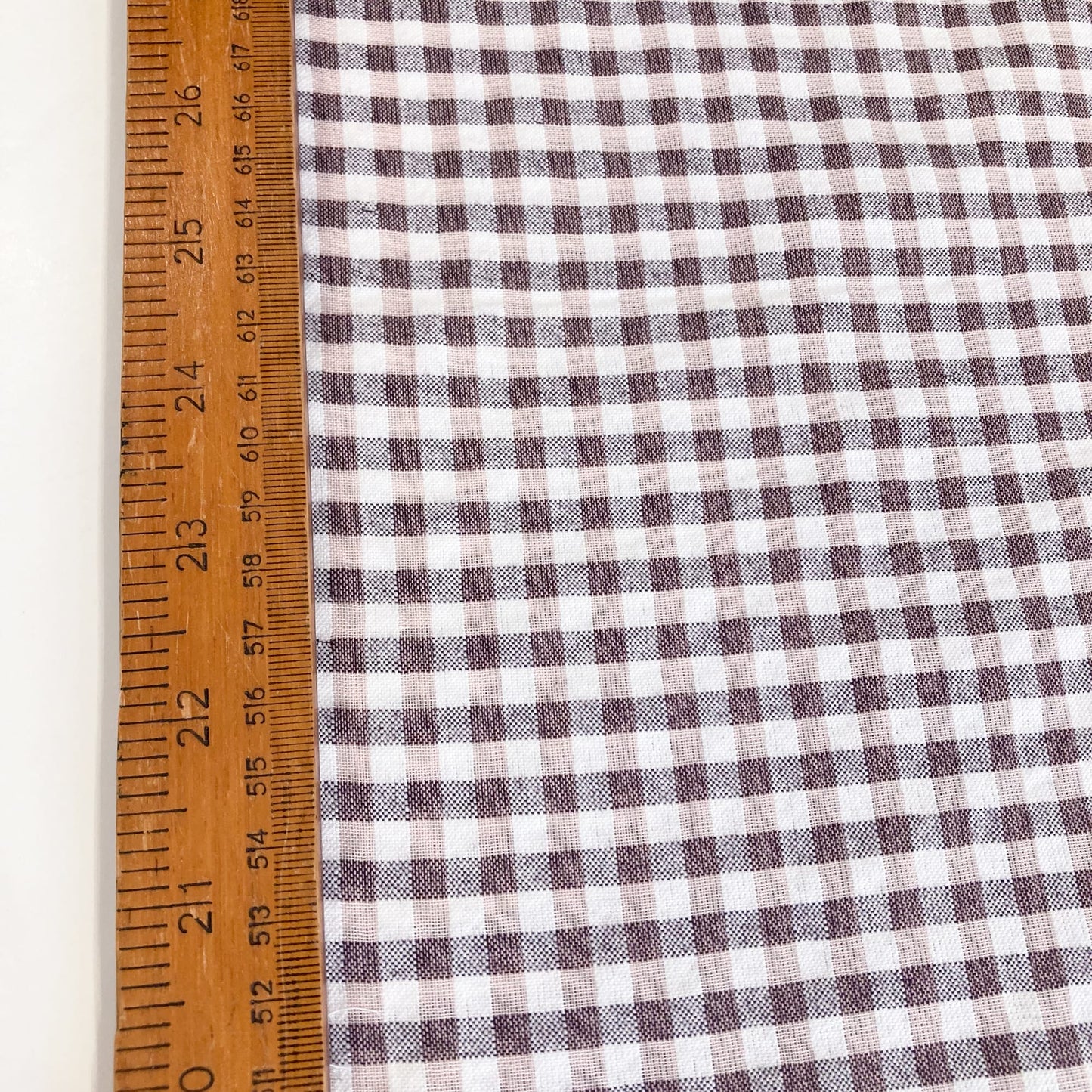 Deadstock Cotton Gingham 'Rosewood'