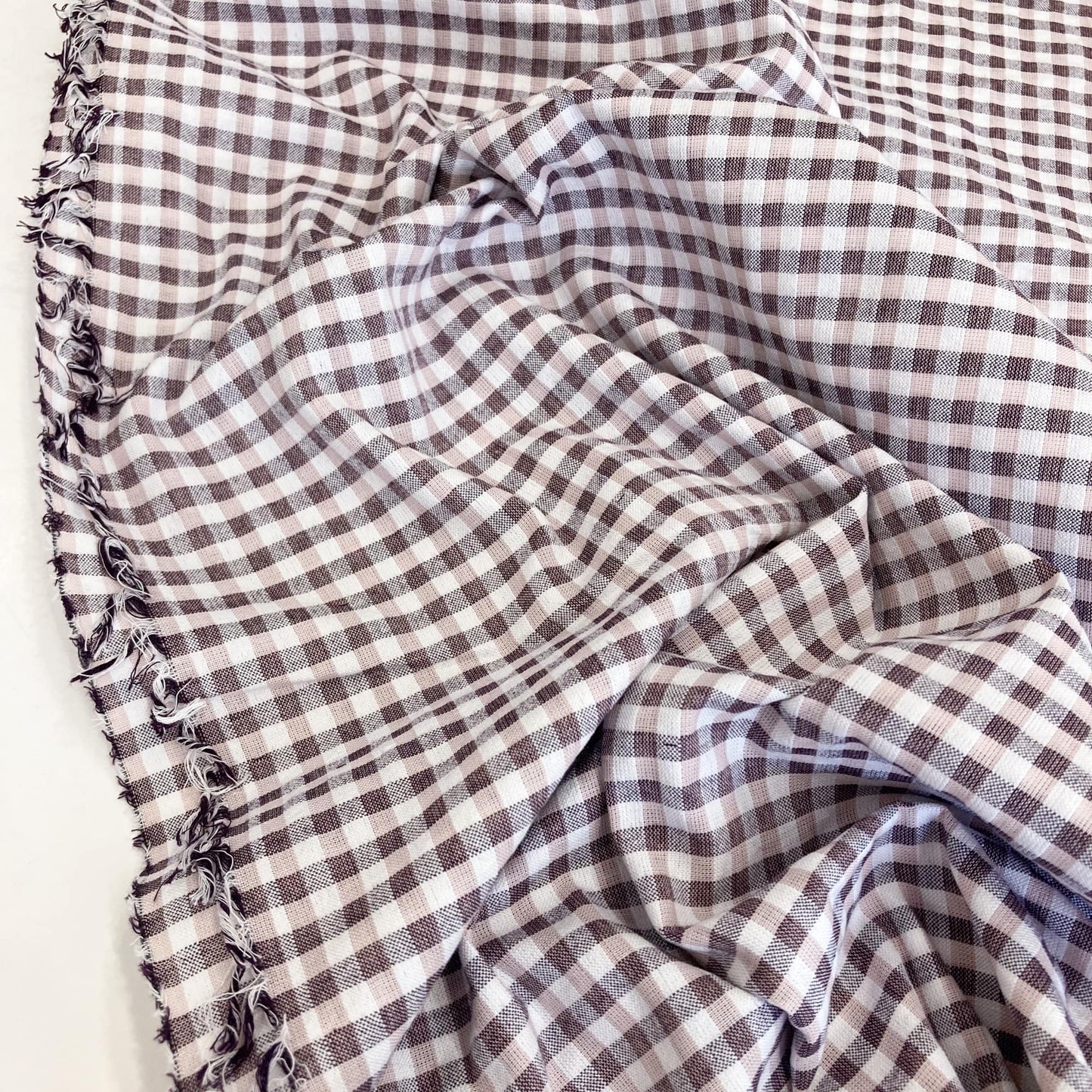 Deadstock Cotton Gingham 'Rosewood'