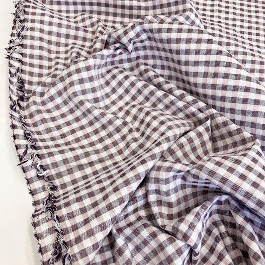 Deadstock Cotton Gingham 'Rosewood'