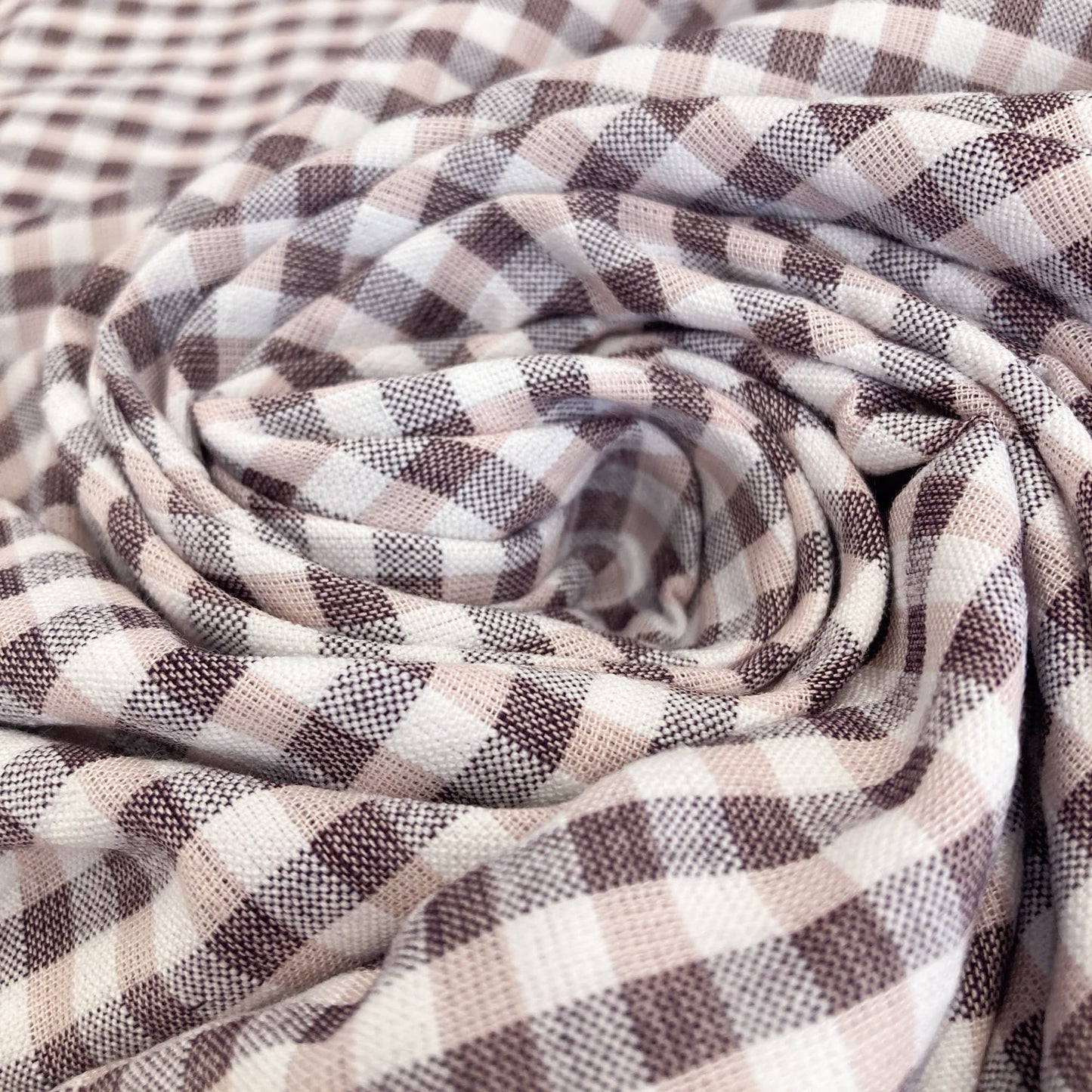 Deadstock Cotton Gingham 'Rosewood'