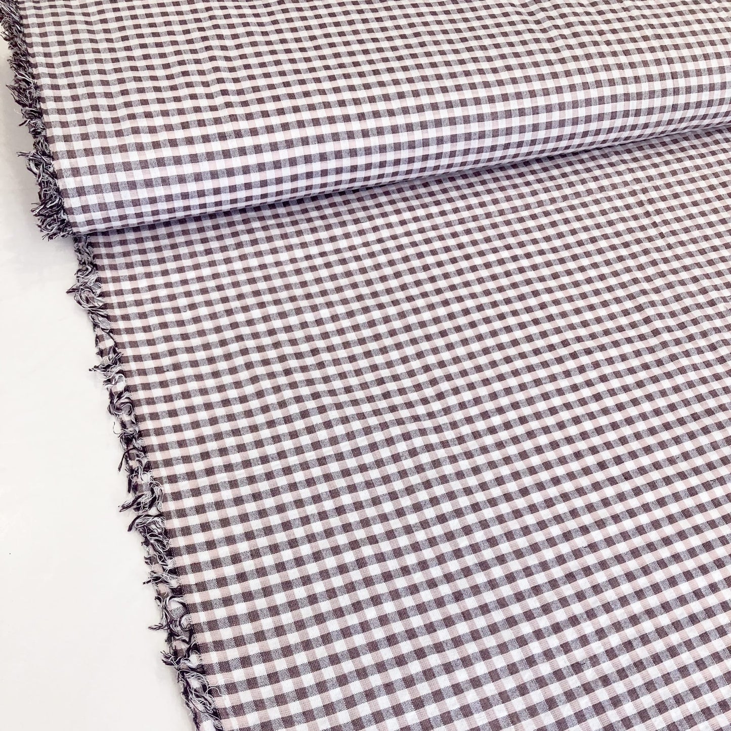 Deadstock Cotton Gingham 'Rosewood'