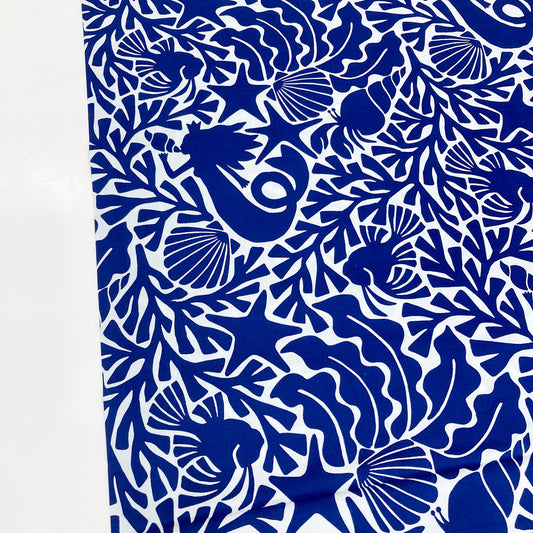 Deadstock Cotton Poplin 'Call of the Ocean'