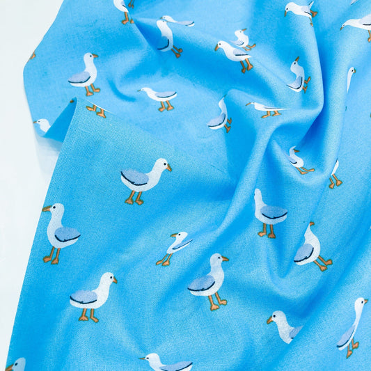 Deadstock: Ex-Joann Quilting Cotton 'Seagulls'
