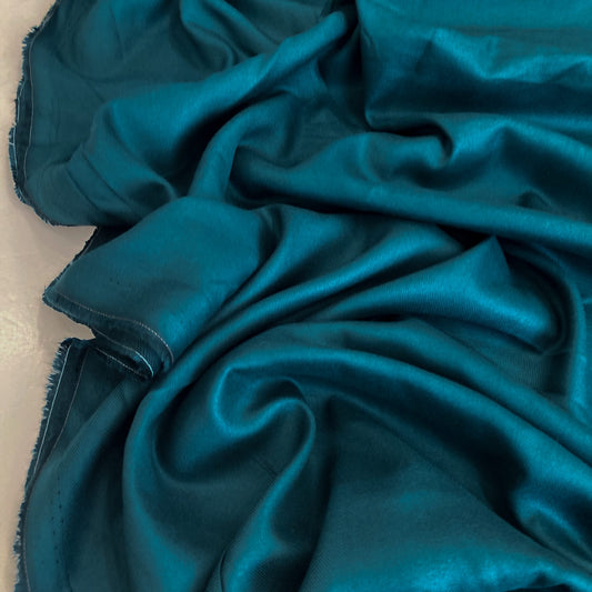 Deadstock Viscose Twill 'Atlantic Teal'