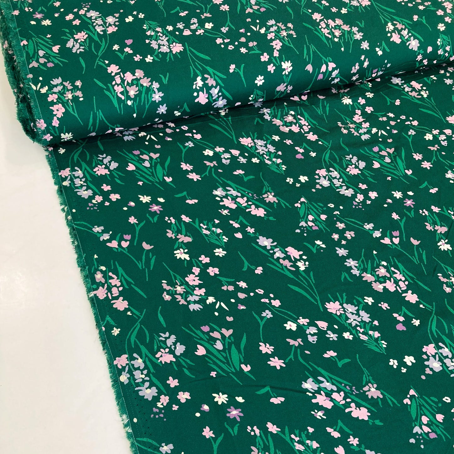 Deadstock Viscose Twill 'Woodland Walk'