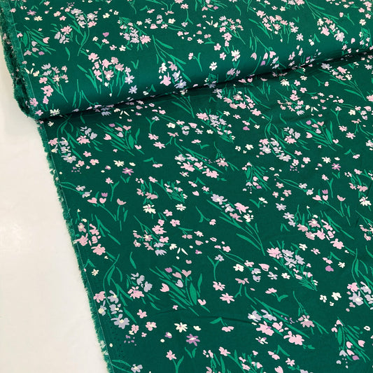 Deadstock Viscose Twill 'Woodland Walk'