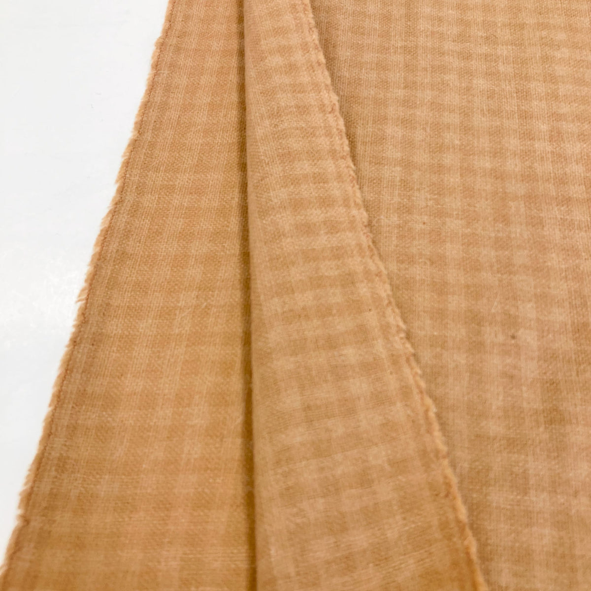 Deadstock: Wool Mix Flannel in Mocha Check