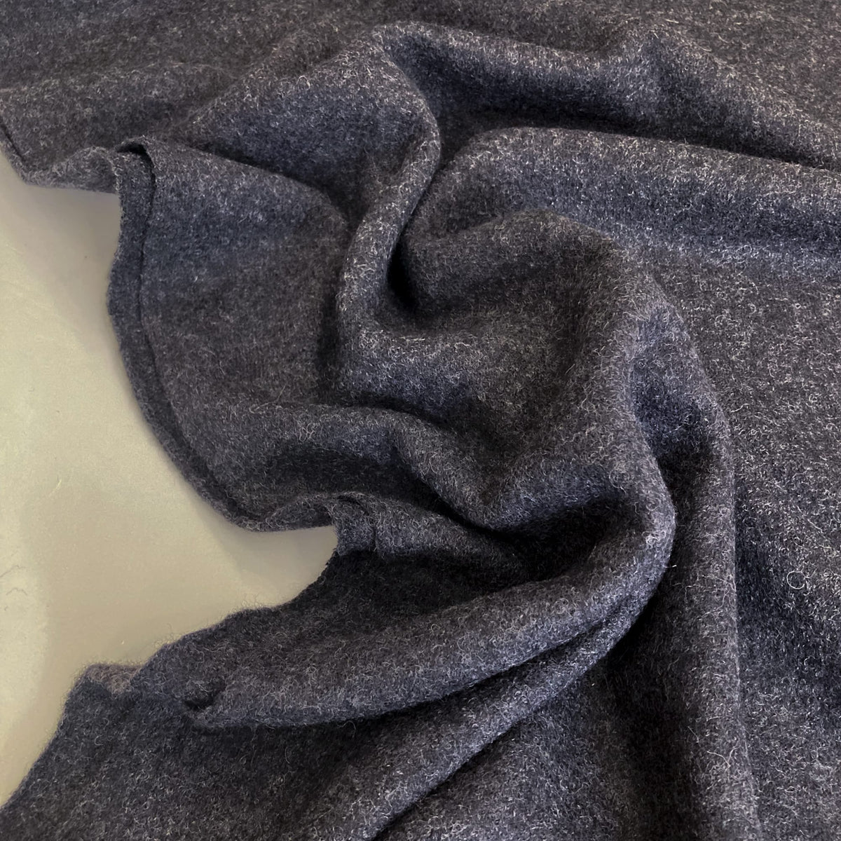 Deadstock: Wool Tweed Knit in Charcoal