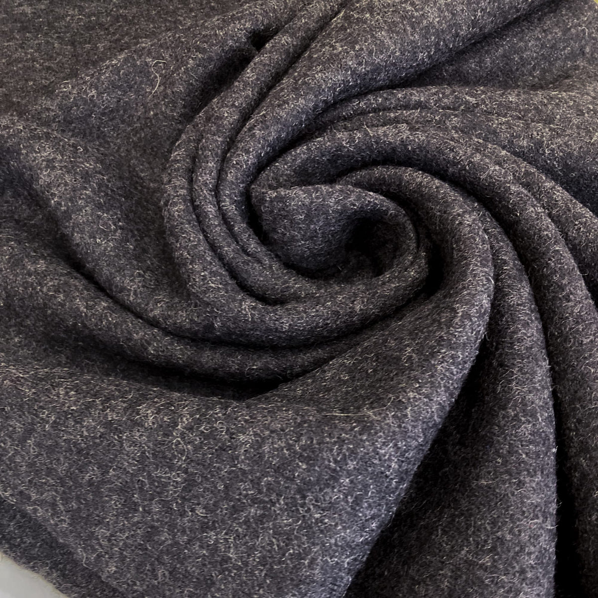 Deadstock: Wool Tweed Knit in Charcoal