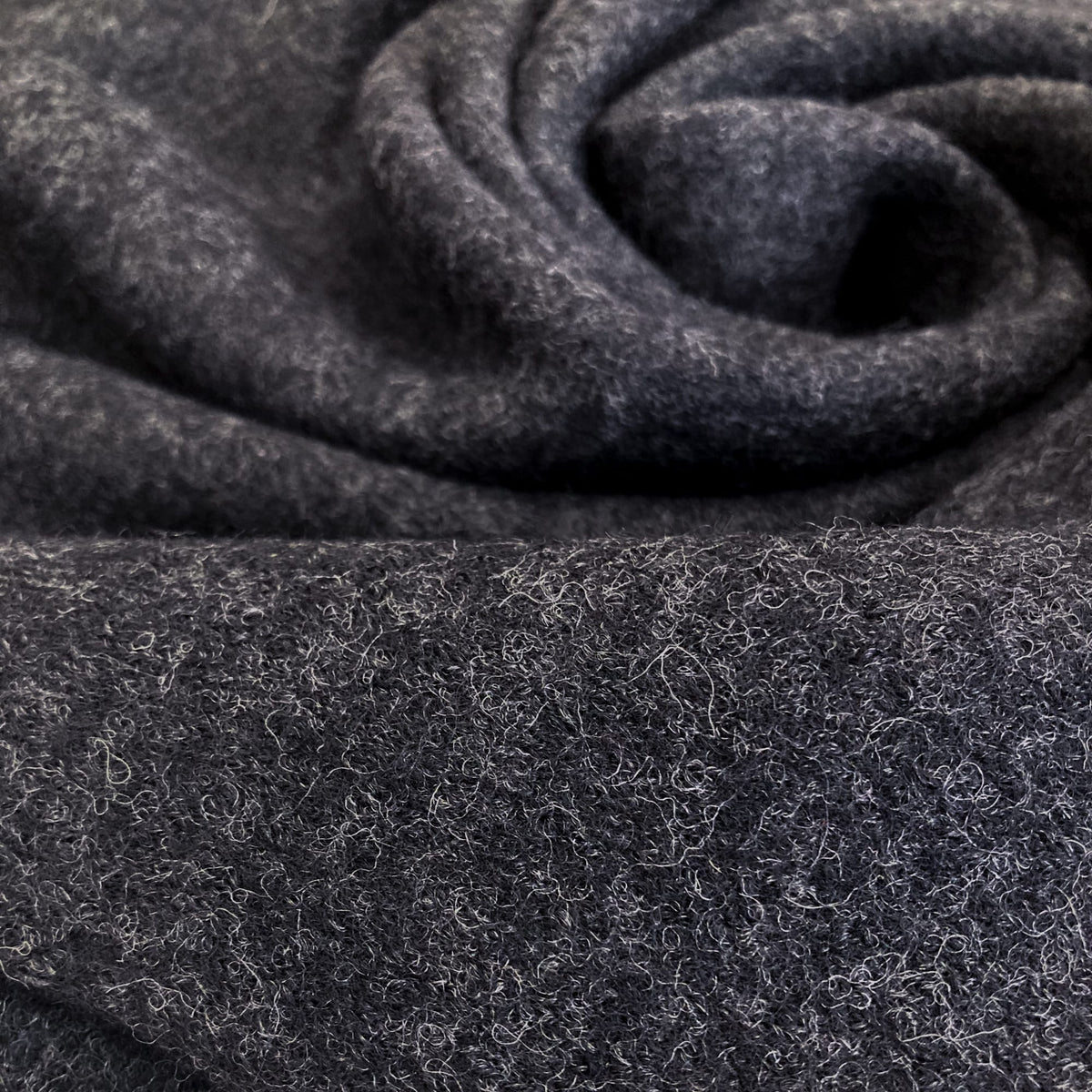 Deadstock: Wool Tweed Knit in Charcoal