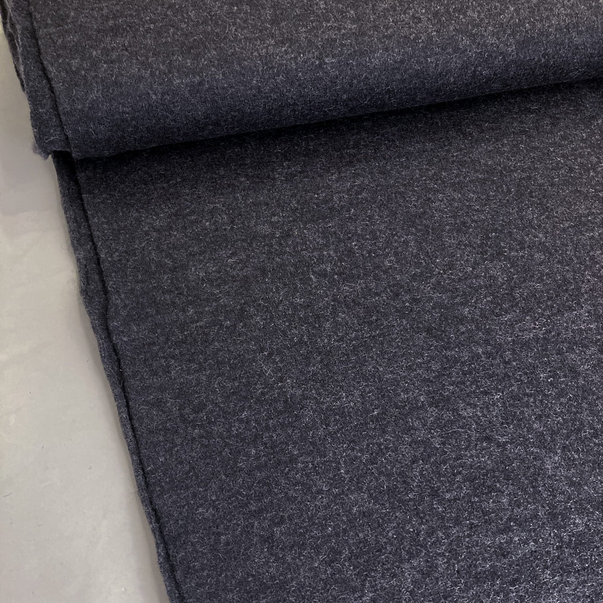 Deadstock: Wool Tweed Knit in Charcoal