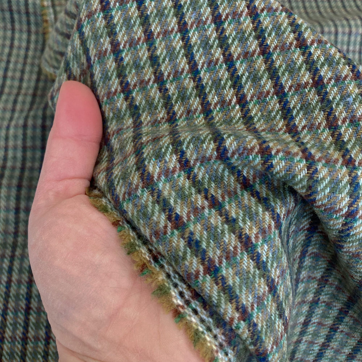 Deadstock: Wool Tweed in Olive