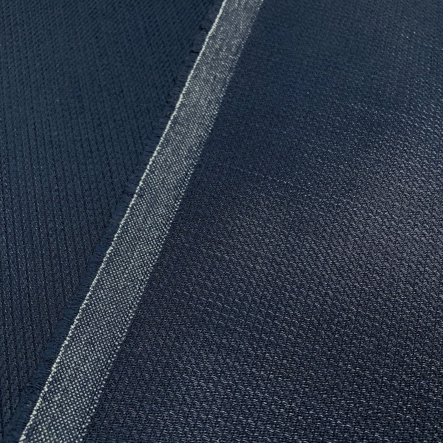 Designer Deadstock: Wool Mix Suiting in Navy