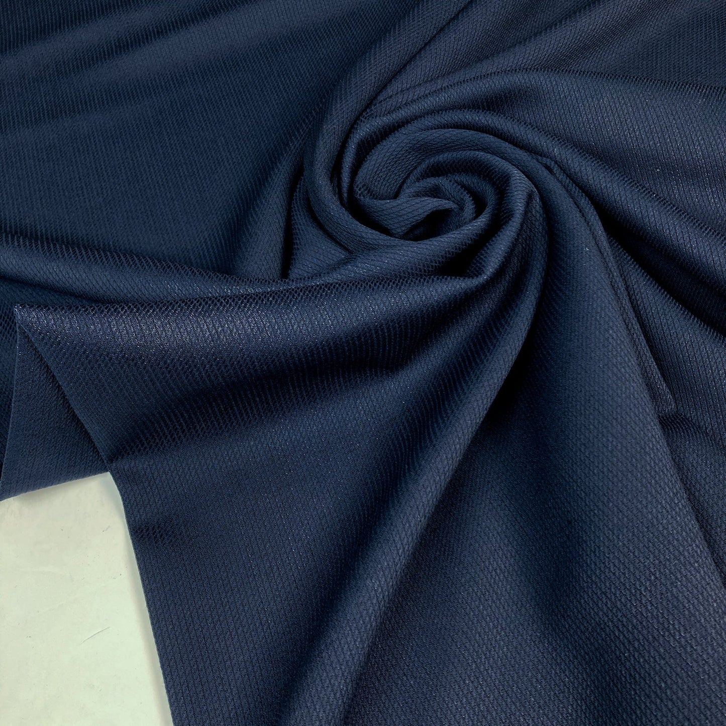 Designer Deadstock: Wool Mix Suiting in Navy