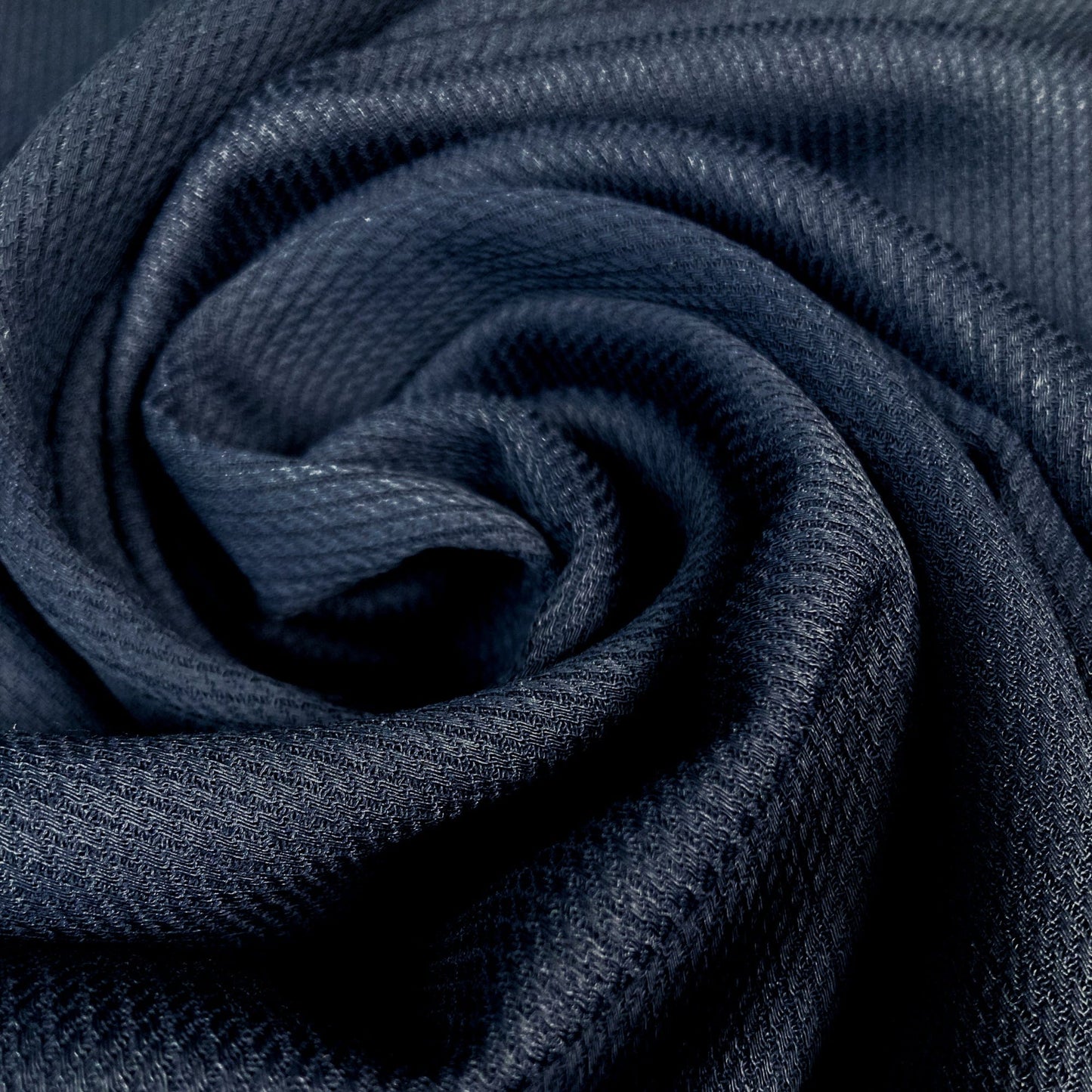 Designer Deadstock: Wool Mix Suiting in Navy