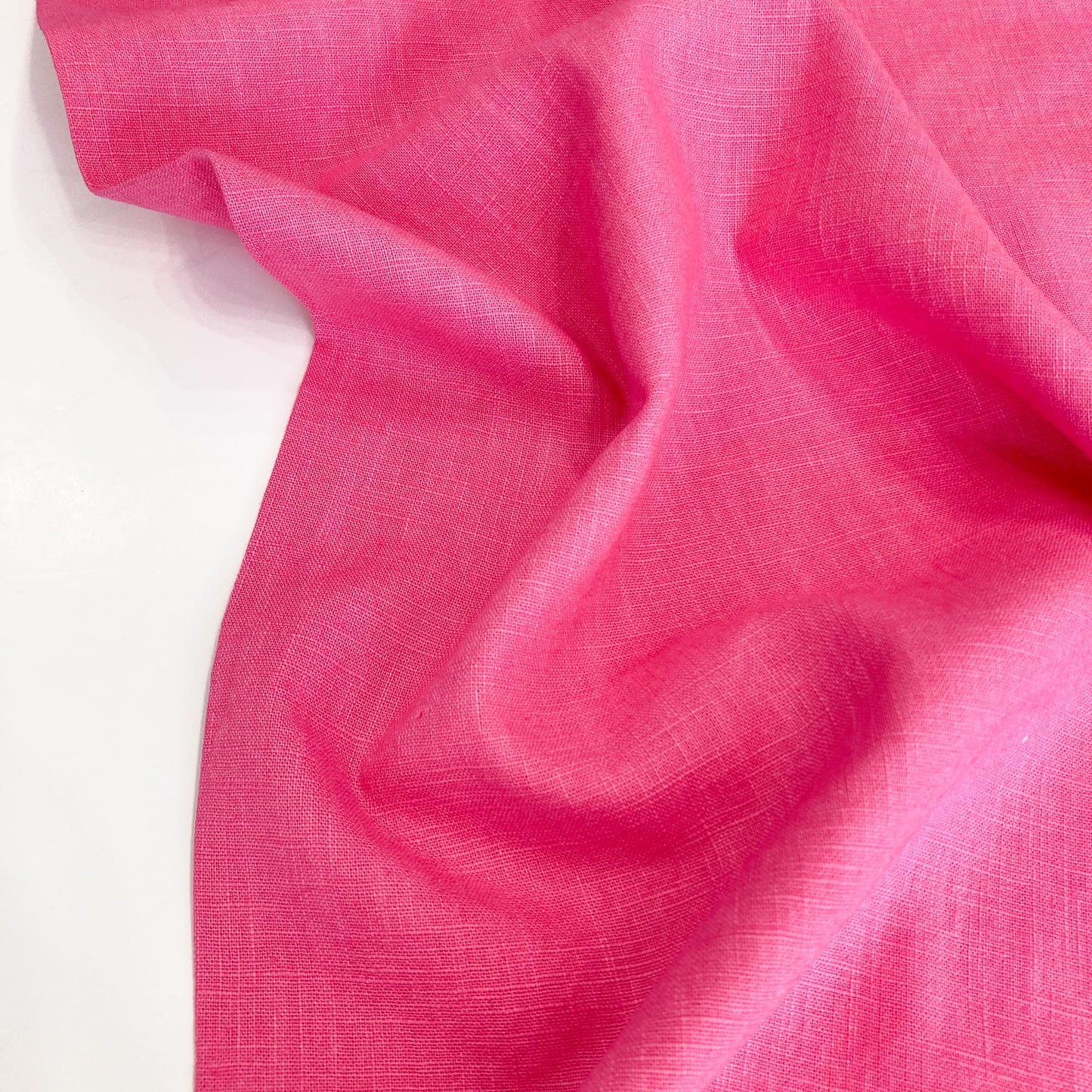 Washed Linen in Bubblegum Pink