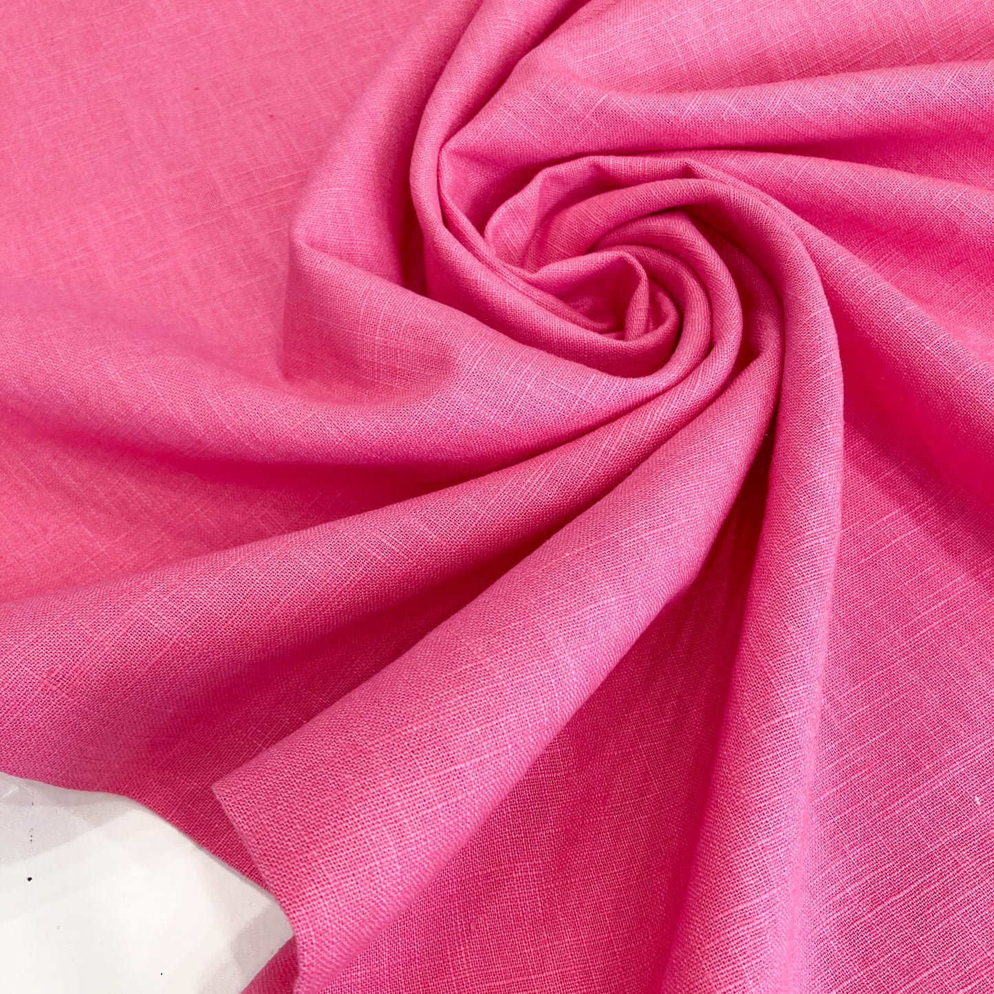 Washed Linen in Bubblegum Pink