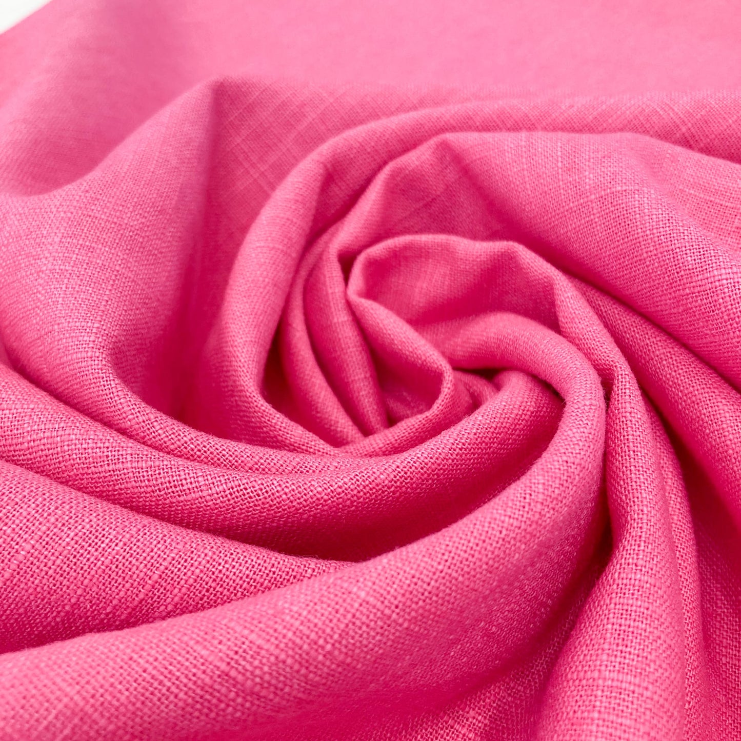 Washed Linen in Bubblegum Pink