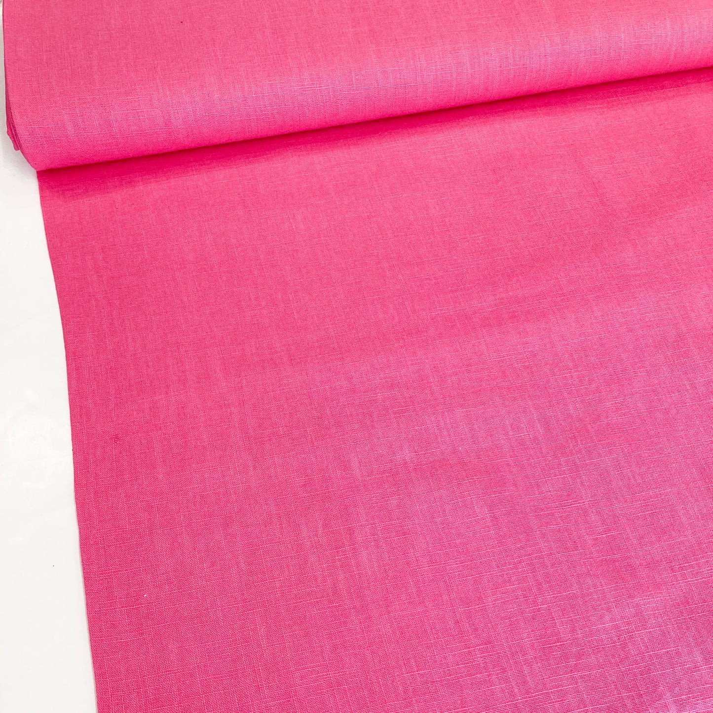 Washed Linen in Bubblegum Pink