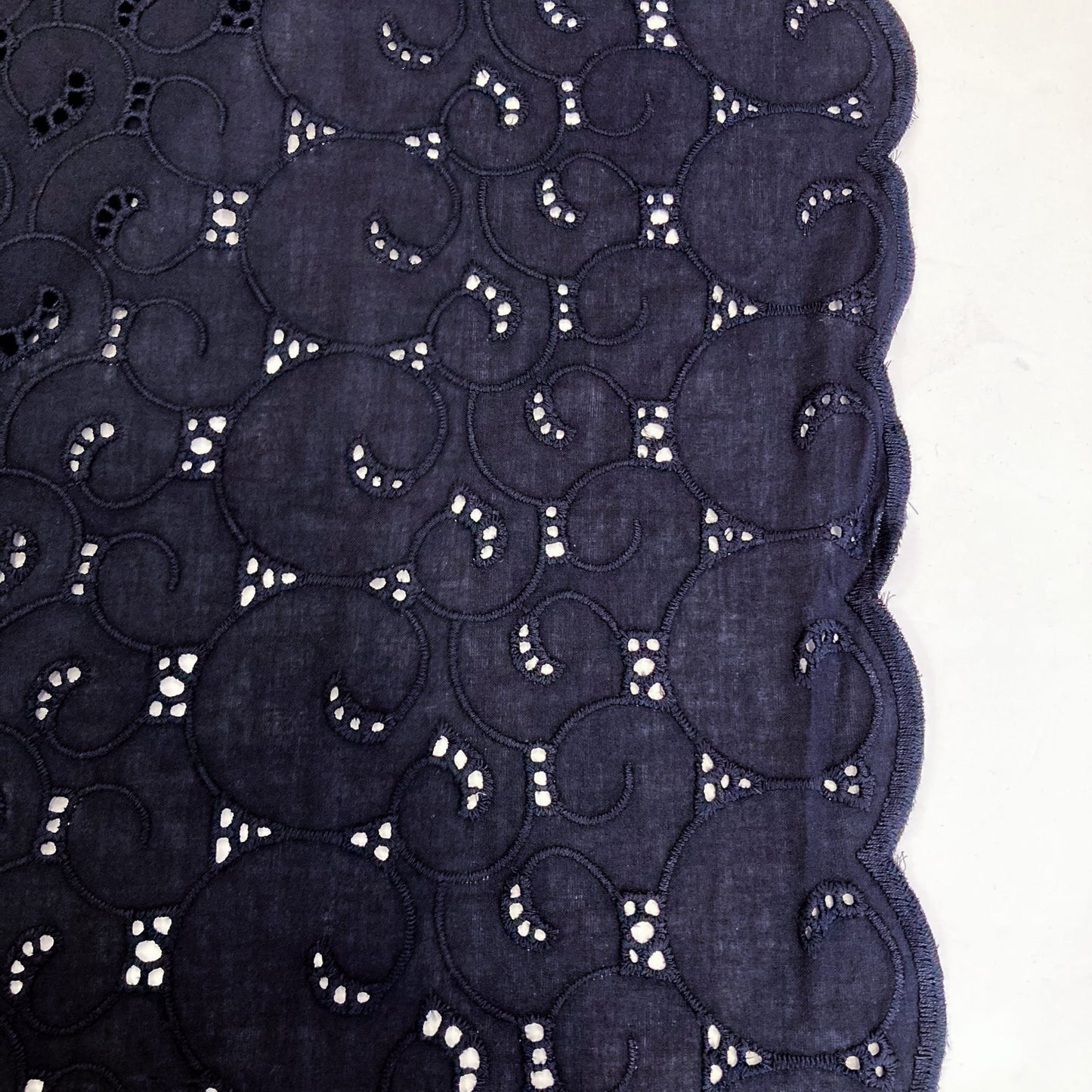 Embroidered Cotton Batiste in Black