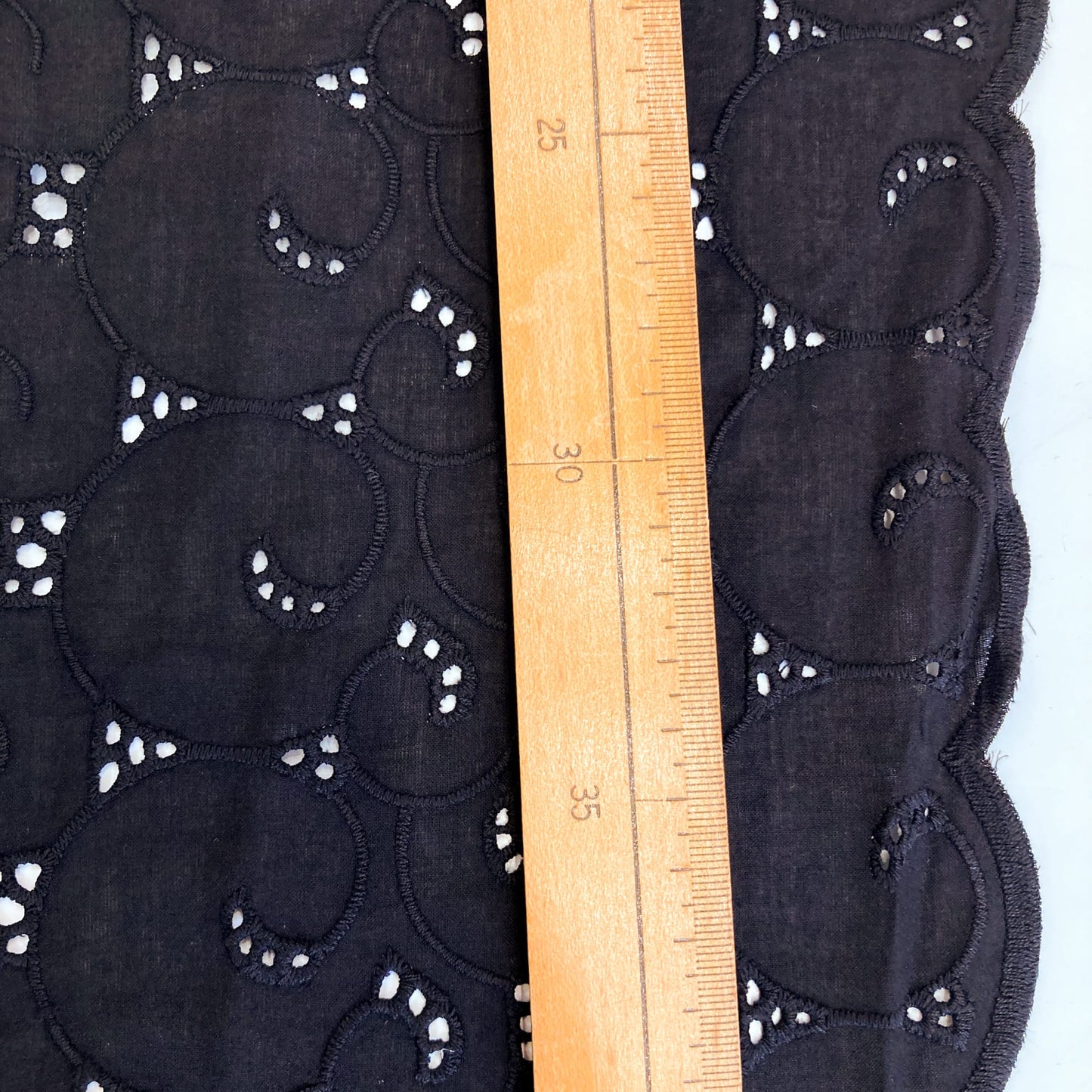 Embroidered Cotton Batiste in Black