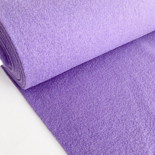 Boiled Wool Coating in Lilac