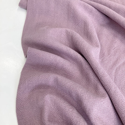 Stonewashed Linen & Viscose Mix in Dusky Mauve