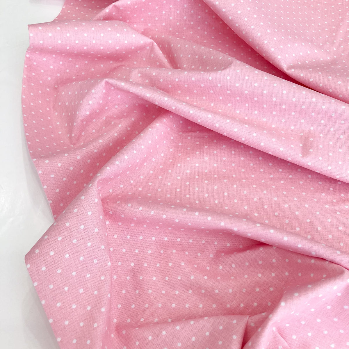 Deadstock: Ex-Joann Quilting Cotton 'Pink Polka'