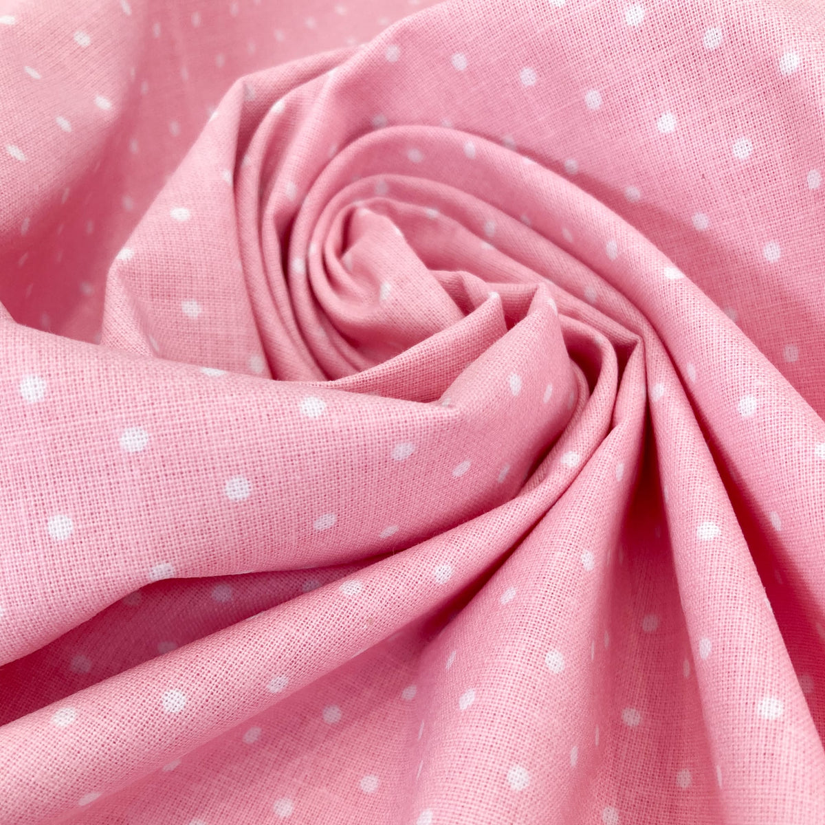Deadstock: Ex-Joann Quilting Cotton 'Pink Polka'