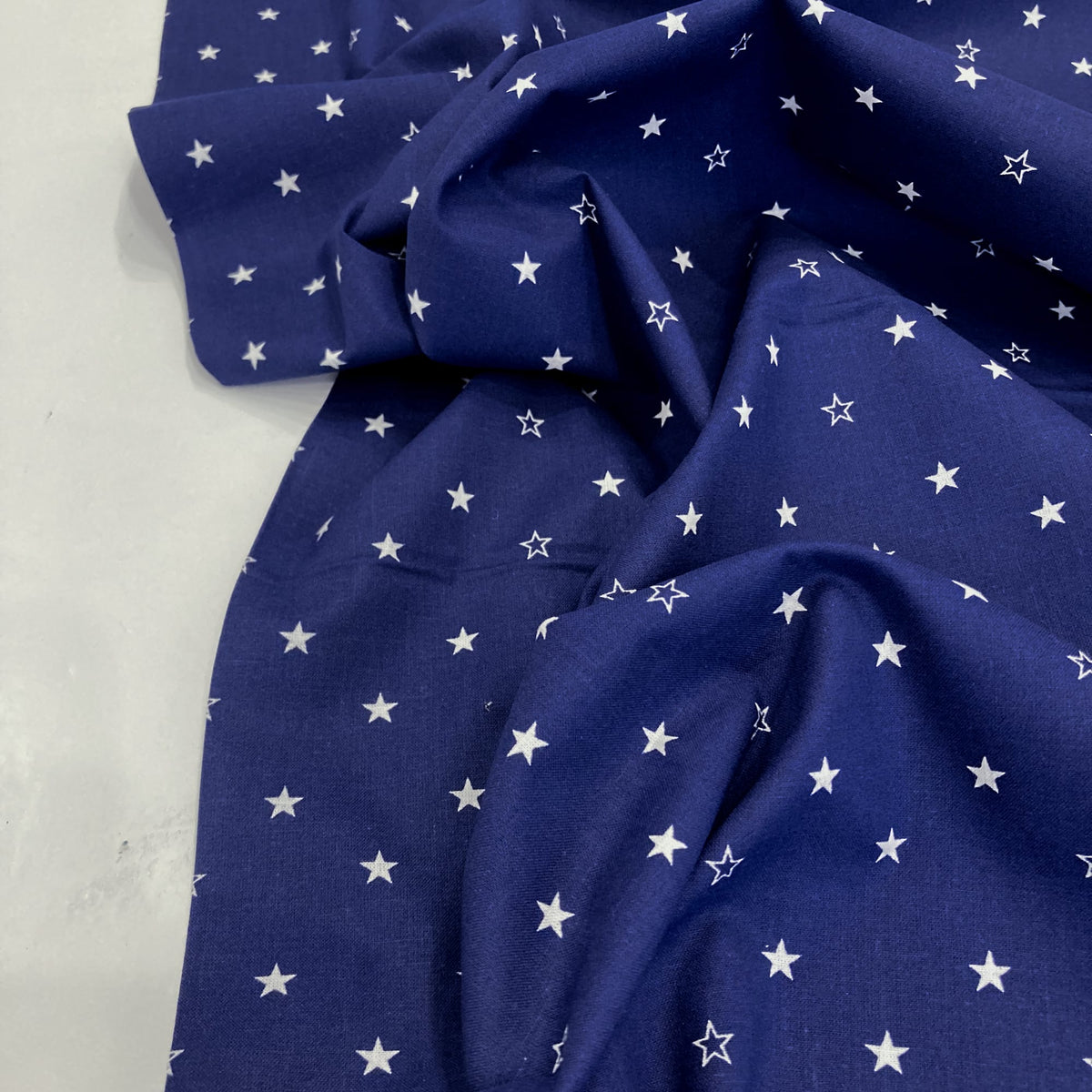 Deadstock: Ex-Joann Quilting Cotton 'Blue Star'