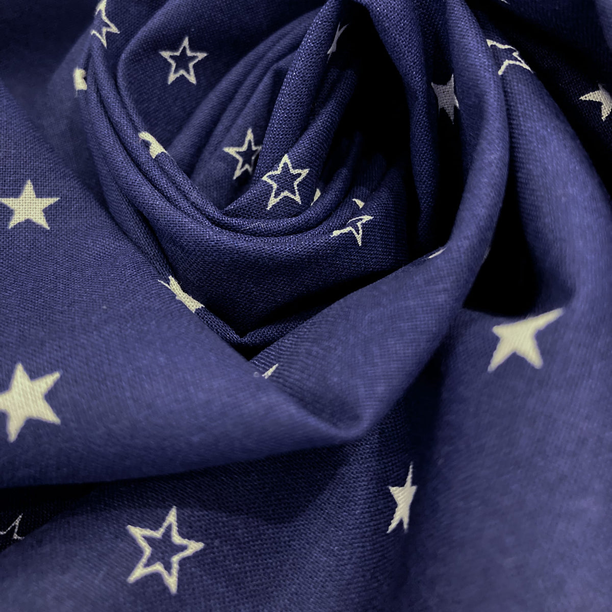 Deadstock: Ex-Joann Quilting Cotton 'Blue Star'