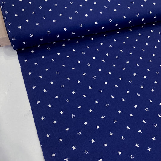 Deadstock: Ex-Joann Quilting Cotton 'Blue Star'