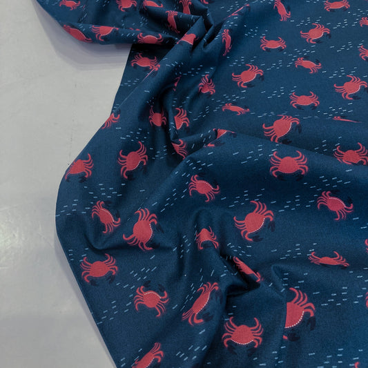 Deadstock: Ex-Joann Quilting Cotton 'Crabs'
