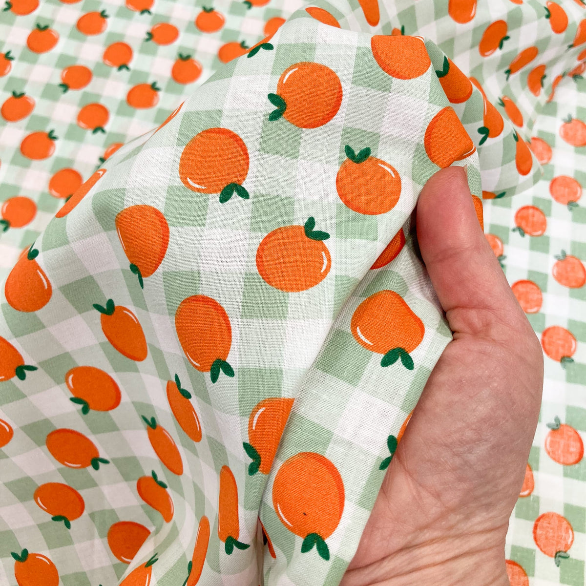 Deadstock: Ex-Joann Quilting Cotton 'Fruity Gingham'