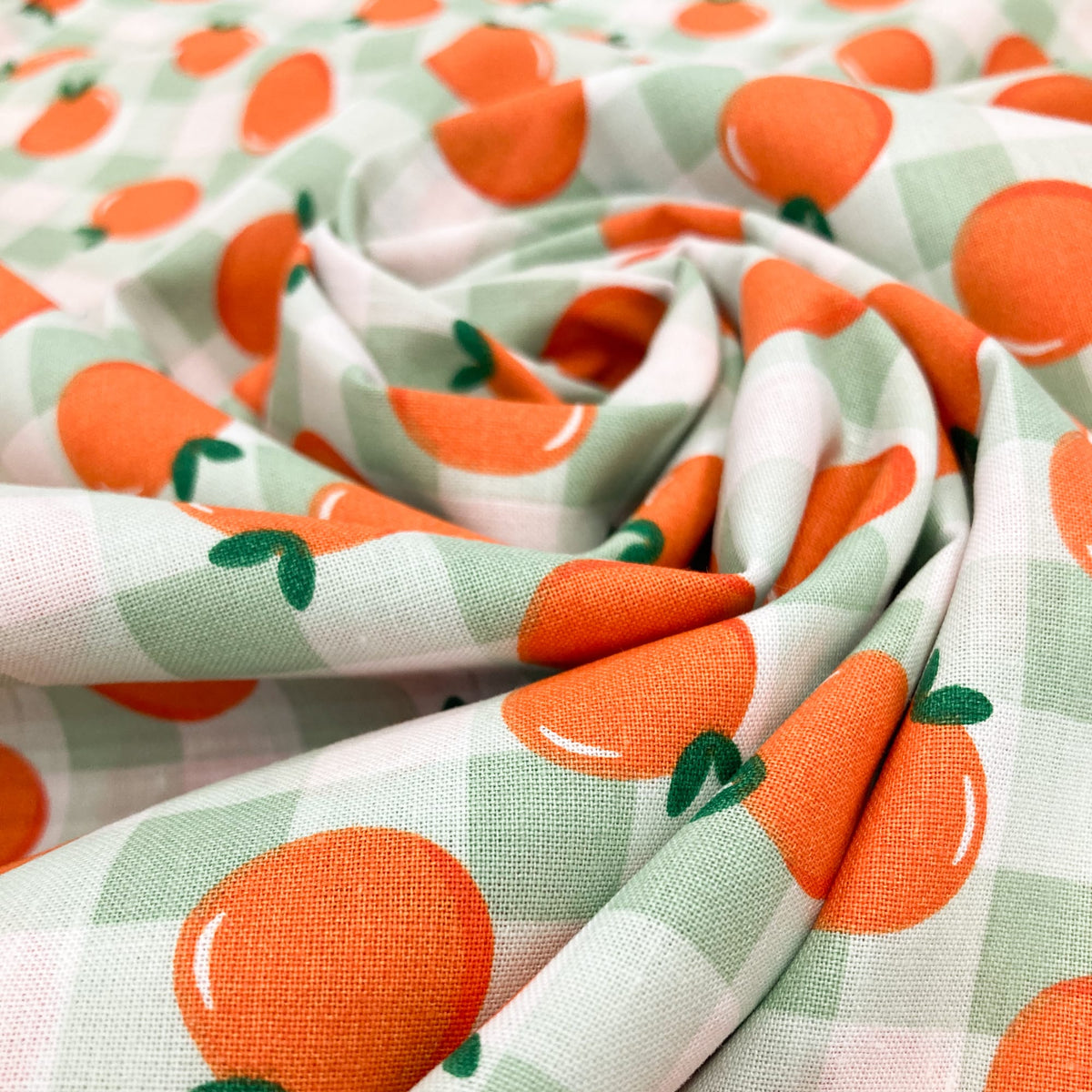 Deadstock: Ex-Joann Quilting Cotton 'Fruity Gingham'
