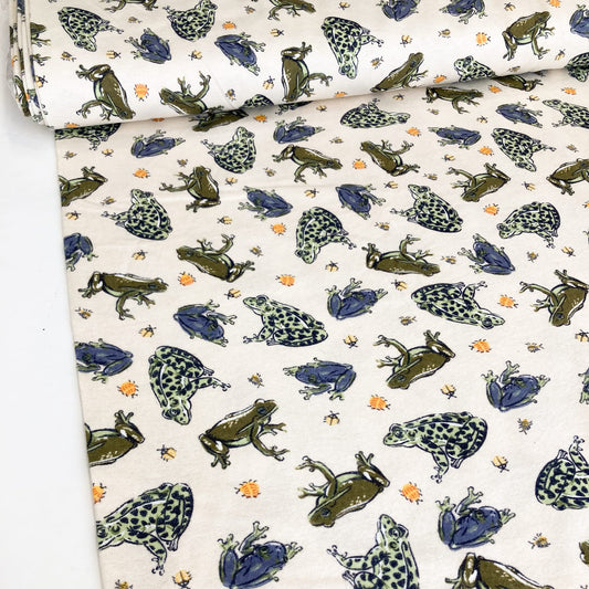 Deadstock: Ex-Joann Brushed Cotton 'Frogs'