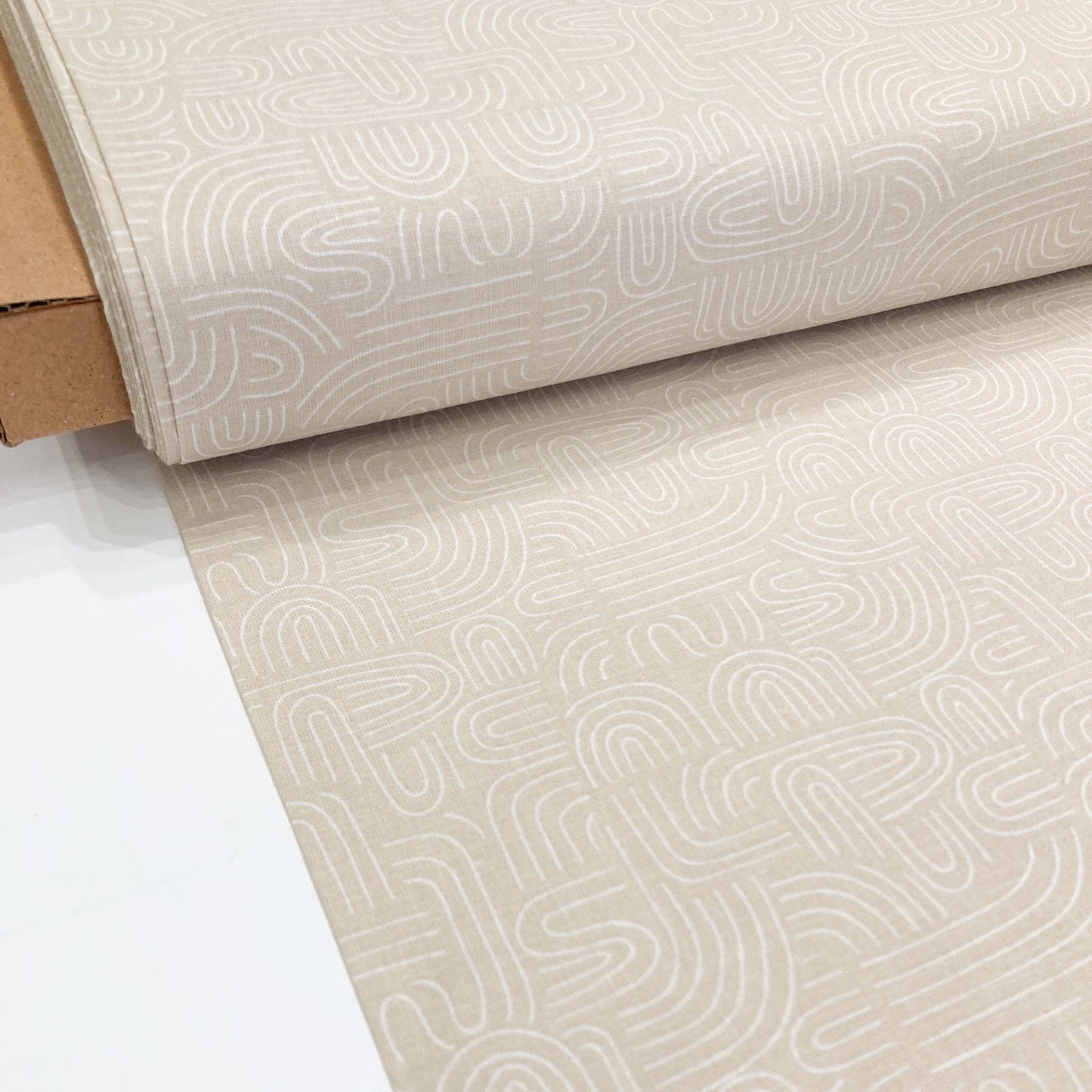 Deadstock: Ex-Joann Quilting Cotton 'Doodles' in Sand