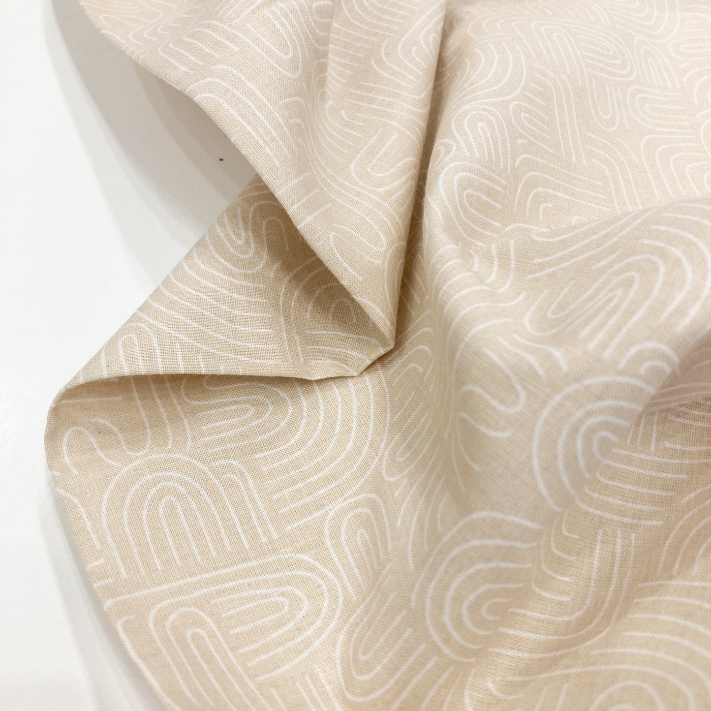 Deadstock: Ex-Joann Quilting Cotton 'Doodles' in Sand