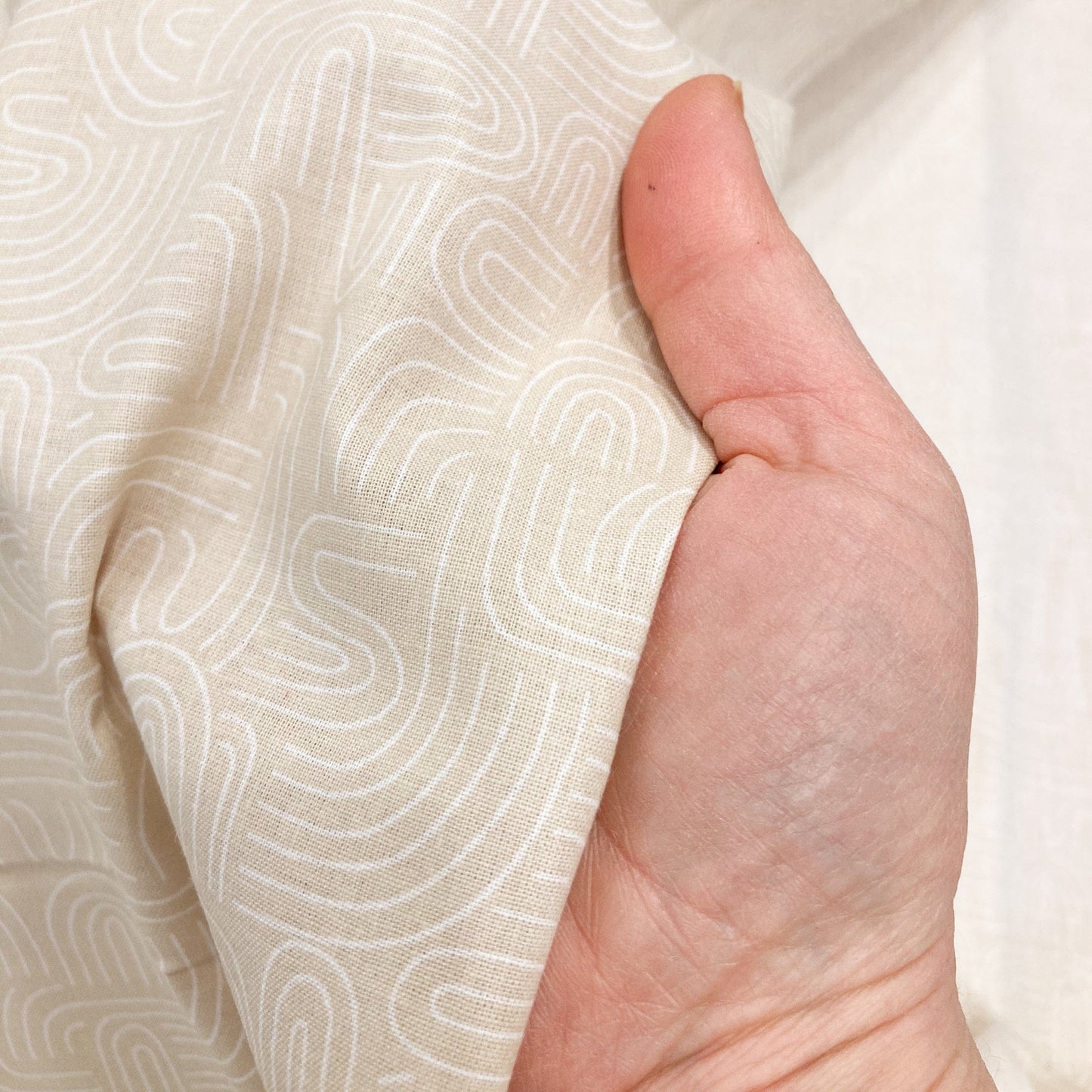 Deadstock: Ex-Joann Quilting Cotton 'Doodles' in Sand