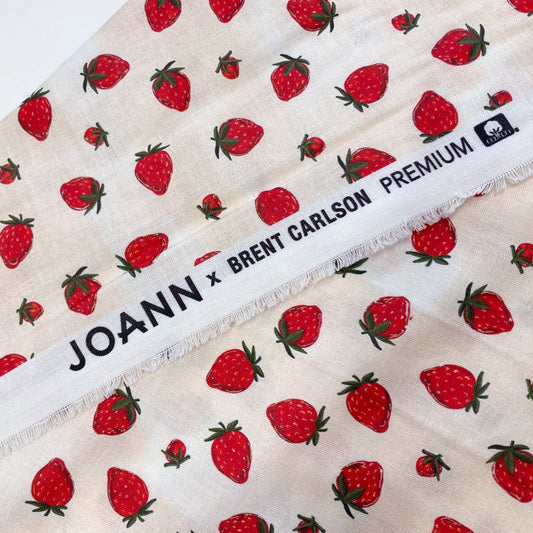 Deadstock: Ex-Joann Quilting Cotton 'Strawberries'