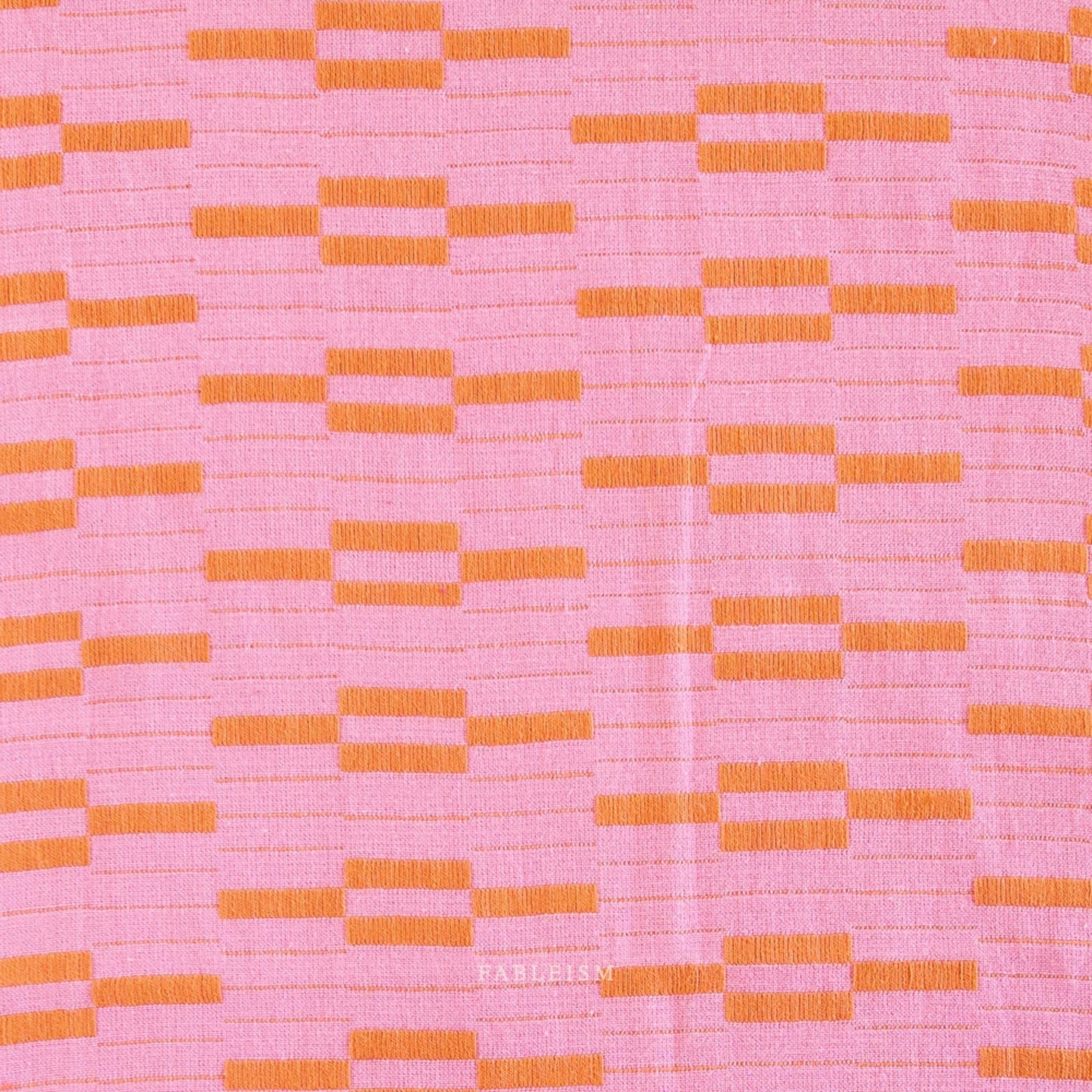 Fableism 'Lucky Loom' Woven Cotton 'Pink Southwest'
