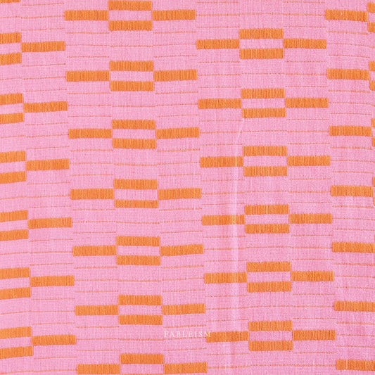 Fableism 'Lucky Loom' Woven Cotton 'Pink Southwest'