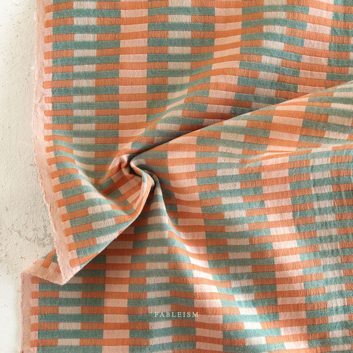 Fableism 'Lucky Loom' Woven Cotton 'Watermelon Interlock'