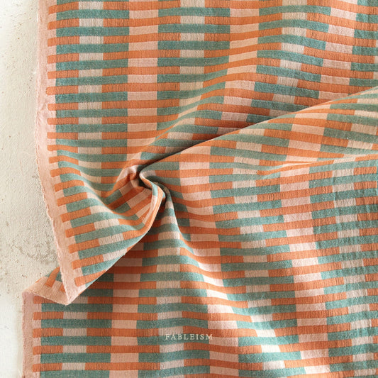 Fableism 'Lucky Loom' Woven Cotton 'Watermelon Interlock'